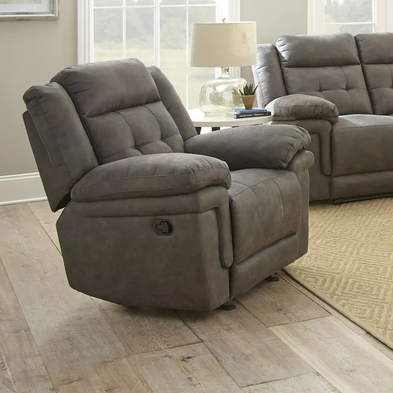 Fauteuil inclinable planeur en microfibre Austin