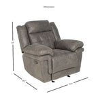 Fauteuil inclinable planeur en microfibre Austin