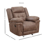 Fauteuil inclinable planeur en microfibre Austin