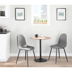 Table à manger, de comptoir ou de bar réglable Stone en métal et bois