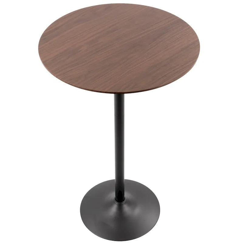 Table à manger, de comptoir ou de bar réglable Stone en métal et bois