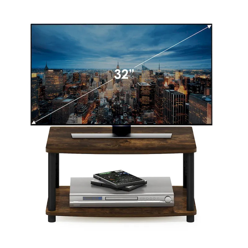 Meuble TV surélevé à 2 niveaux Turn-N-Tube sans outils