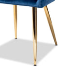 Chaise de salle à manger tapissée Germaine Glam et Luxe