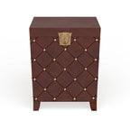 Table d'appoint coffre Liatris Nailhead Espresso