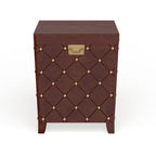 Table d'appoint coffre Liatris Nailhead Espresso