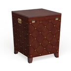 Table d'appoint coffre Liatris Nailhead Espresso