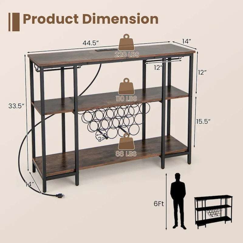 Meuble Bar pour Vins et Verres