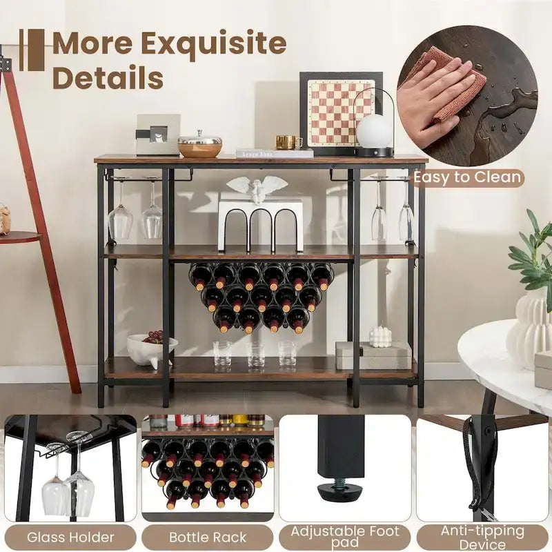 Meuble Bar pour Vins et Verres