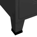 Meuble TV, console TV, buffet TV, meuble multimédia, placard métallique - 41,3 x 13,8 x 16,5