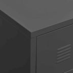 Meuble TV, console TV, buffet TV, meuble multimédia, placard métallique - 41,3 x 13,8 x 16,5