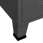 Meuble TV, console TV, buffet TV, meuble multimédia, placard métallique - 41,3 x 13,8 x 16,5