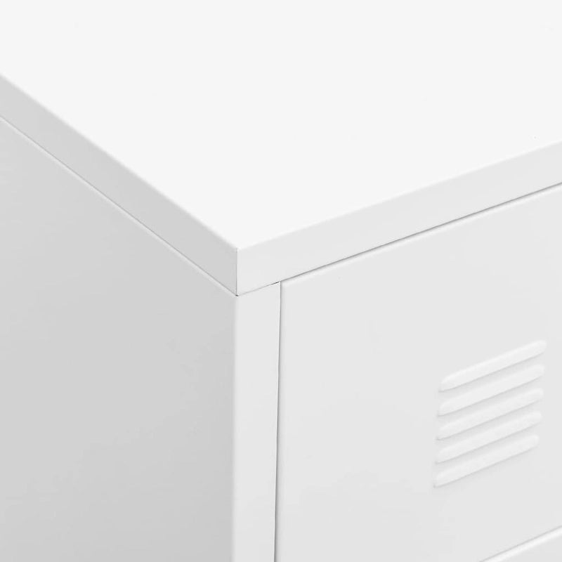Meuble TV, console TV, buffet TV, meuble multimédia, placard métallique - 41,3 x 13,8 x 16,5