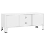 Meuble TV, console TV, buffet TV, meuble multimédia, placard métallique - 41,3 x 13,8 x 16,5