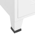 Meuble TV, console TV, buffet TV, meuble multimédia, placard métallique - 41,3 x 13,8 x 16,5