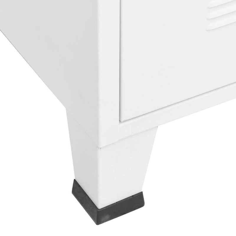 Meuble TV, console TV, buffet TV, meuble multimédia, placard métallique - 41,3 x 13,8 x 16,5
