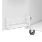 Îlot de Cuisine Mobile en Bois Design et Moderne avec Abattant Rabattable