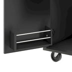 Îlot de Cuisine Mobile en Bois Design et Moderne avec Abattant Rabattable