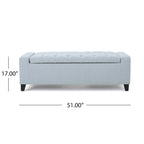 Banc de rangement capitonné