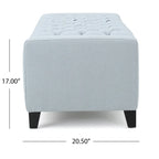 Banc de rangement capitonné