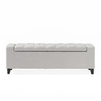 Banc de rangement capitonné