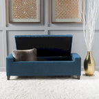 Banc de rangement capitonné