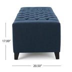 Banc de rangement capitonné