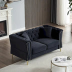 Canapé en velours Chesterfield 60.2