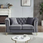 Canapé en velours Chesterfield 60.2