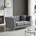 Canapé en velours Chesterfield 60.2