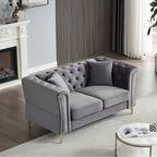 Canapé en velours Chesterfield 60.2