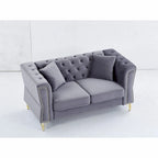 Canapé en velours Chesterfield 60.2