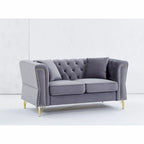 Canapé en velours Chesterfield 60.2