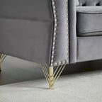 Canapé en velours Chesterfield 60.2