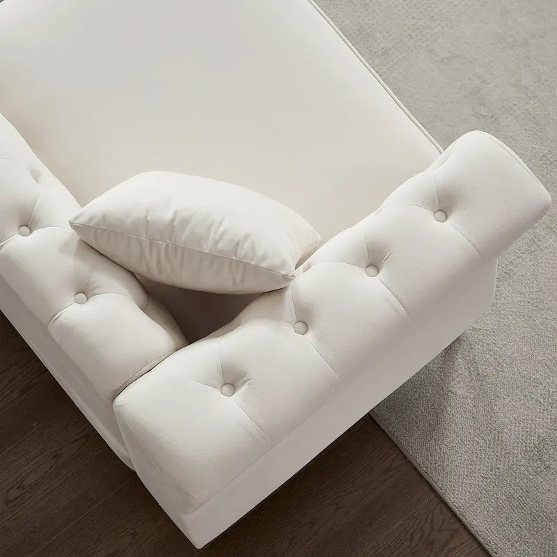 Canapé en velours Chesterfield 60.2