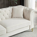 Canapé en velours Chesterfield 60.2