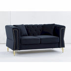 Canapé en velours Chesterfield 60.2
