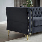 Canapé en velours Chesterfield 60.2