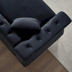 Canapé en velours Chesterfield 60.2