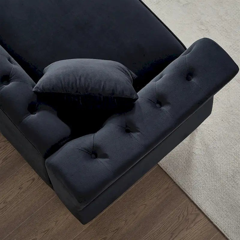 Canapé en velours Chesterfield 60.2