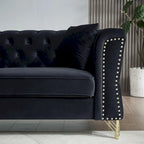 Canapé en velours Chesterfield 60.2