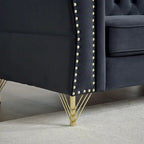 Canapé en velours Chesterfield 60.2