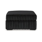 Ottoman d'appoint surdimensionné noir Midnight-Madness