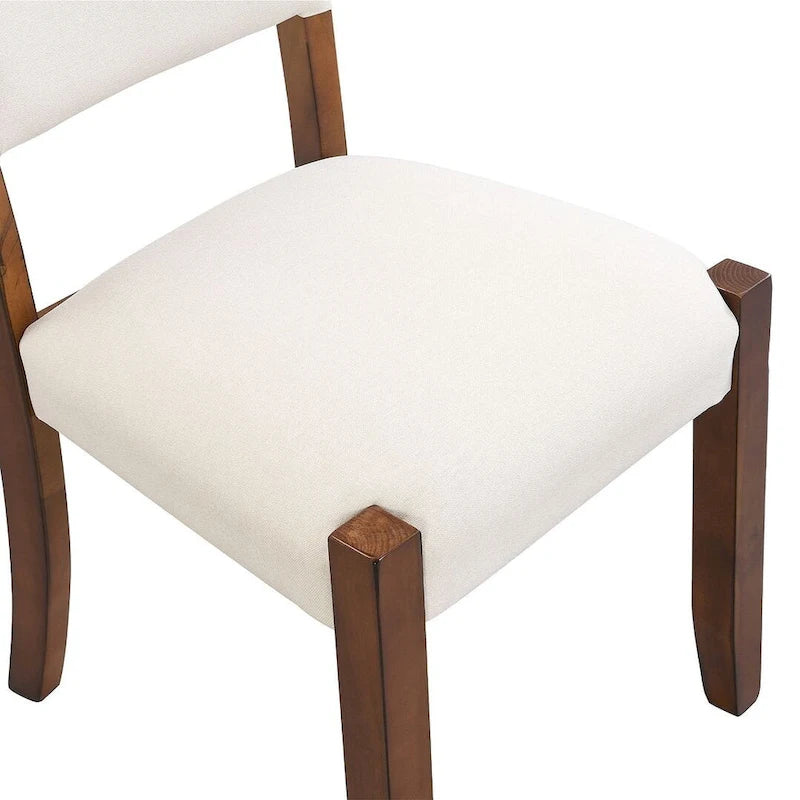Table de salle à manger avec plateau effet marbre, 2 chaises rembourrées et banc avec pieds en bois