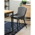 Chaises de salle à manger Boucle avec pieds en acier noir