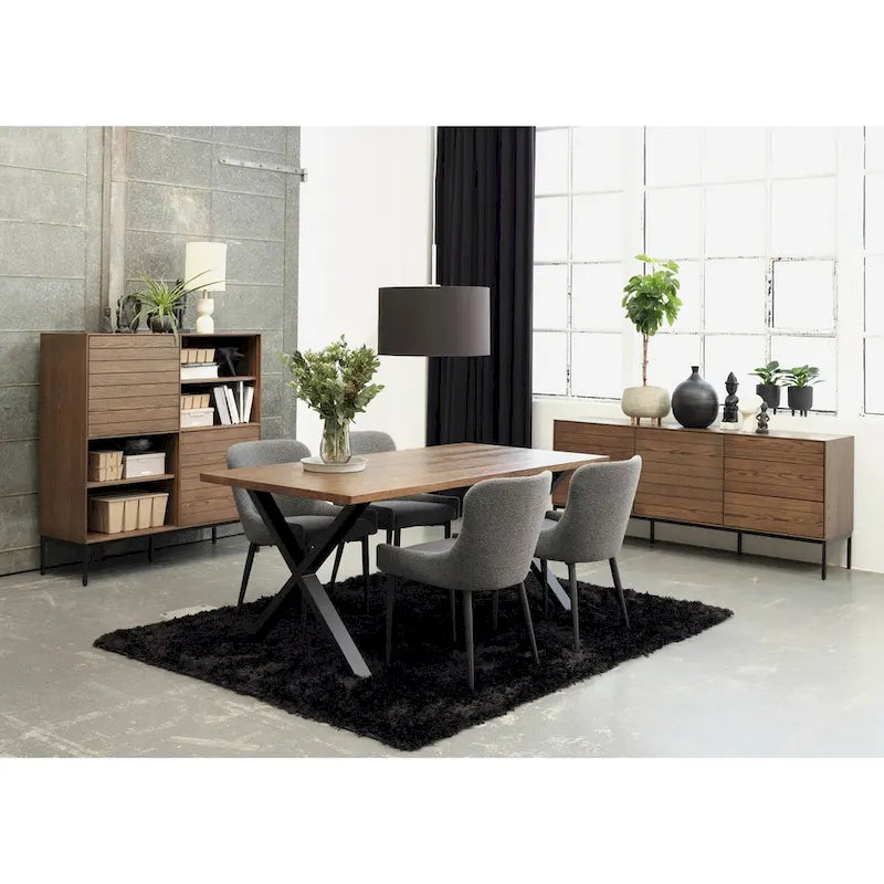 Chaises de salle à manger Boucle avec pieds en acier noir