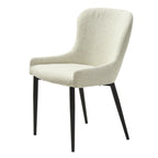Chaises de salle à manger Boucle avec pieds en acier noir