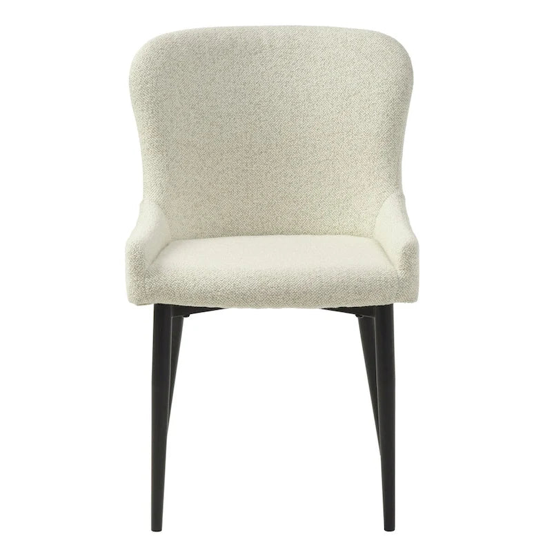 Chaises de salle à manger Boucle avec pieds en acier noir