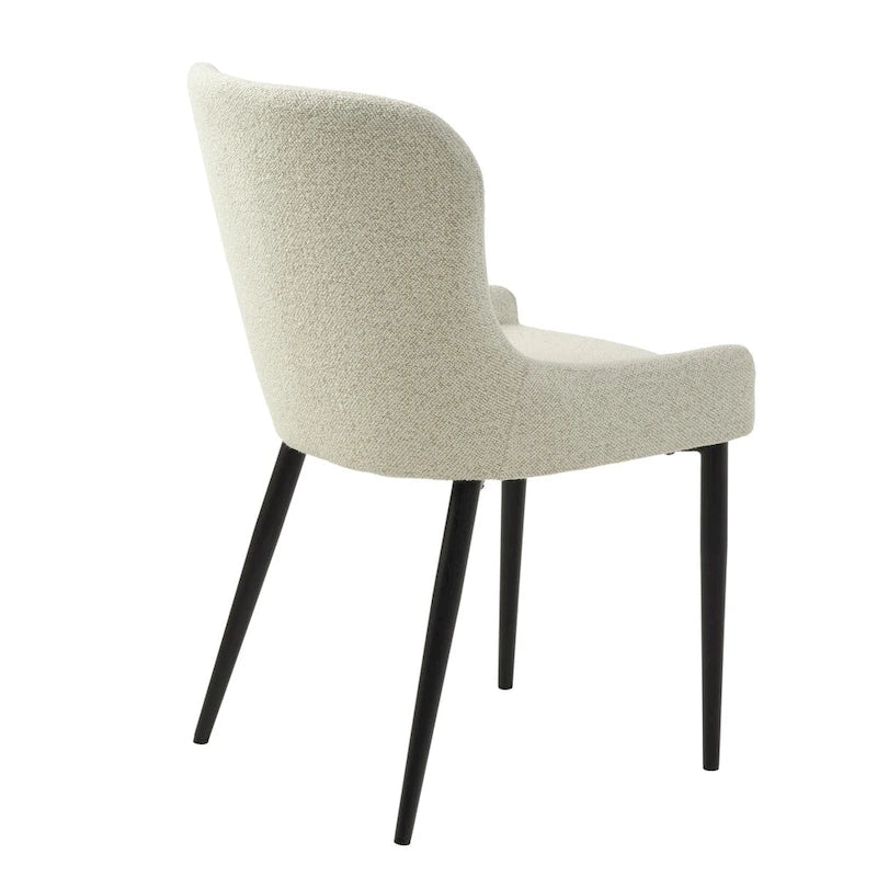 Chaises de salle à manger Boucle avec pieds en acier noir