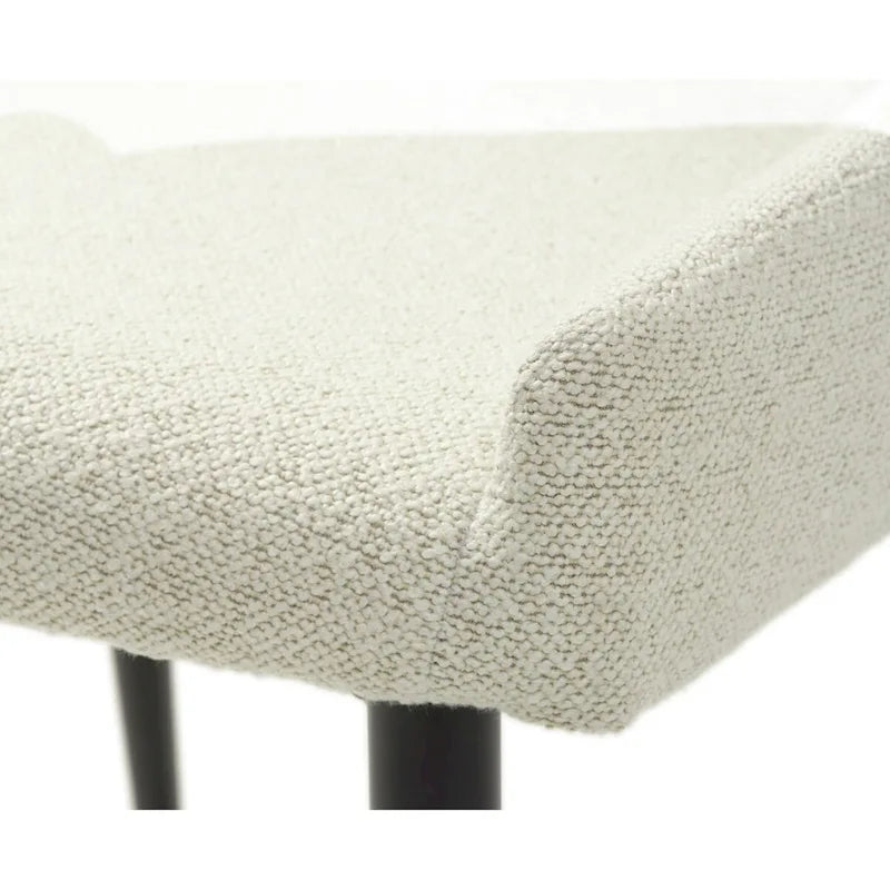 Chaises de salle à manger Boucle avec pieds en acier noir