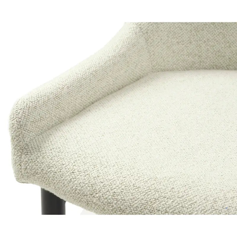 Chaises de salle à manger Boucle avec pieds en acier noir